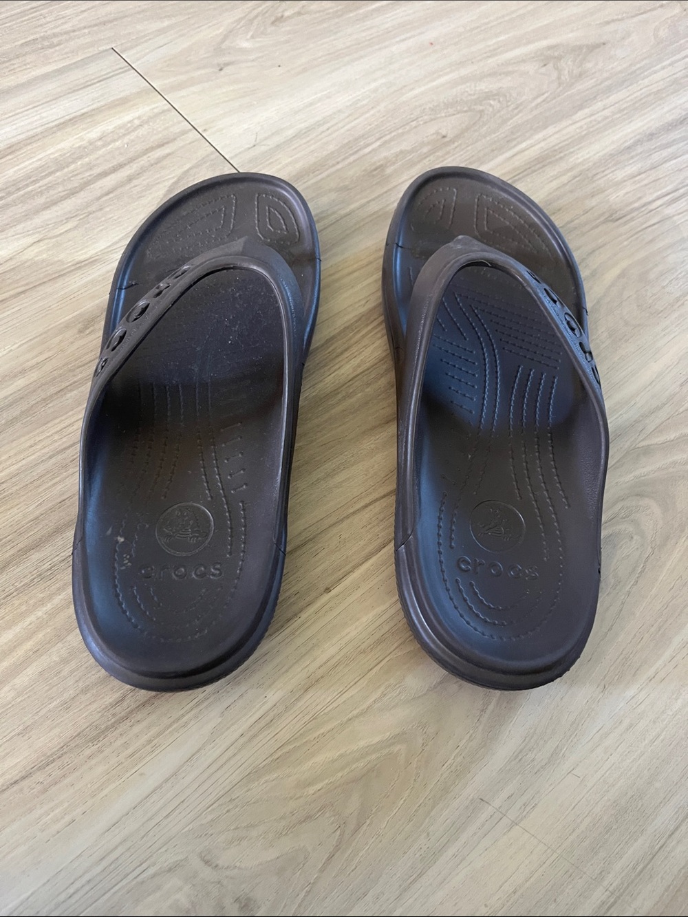 CROCS Men’s Dark Brown Flip Flop Sandals